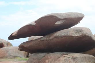 Rock with weather hole