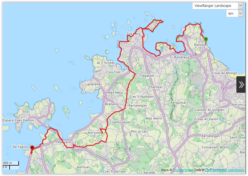 Porz Rolland (Perros-Guirec) to Trébeurden