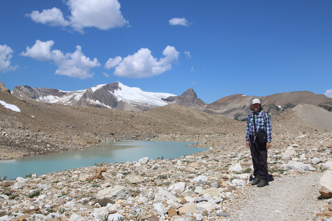 David with one of the lovely lakes