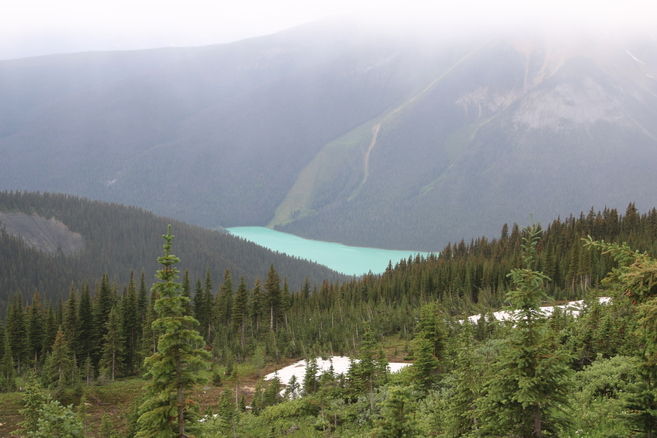 Emerald Lake from near Burgess Pass