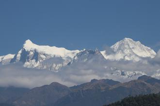 First sight of Annapurna Range