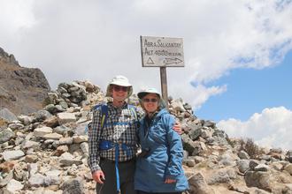 On the top of the pass