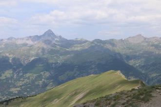 View along the ridge