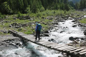 Crossing the bridge