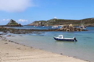 Awaiting the pick-up boat