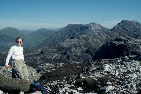 On top of Ben Lettery, Connemara