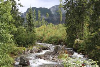 River and mountains