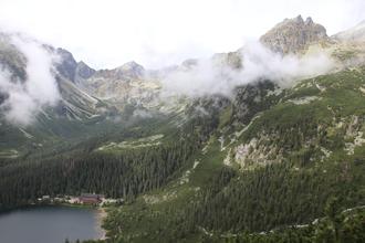Clouds and Mountain View