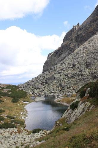 Lake on the way down