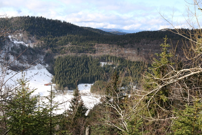 View across the hills
