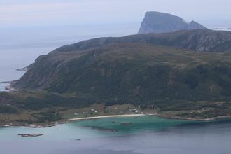 Beach across Kattfjorden
